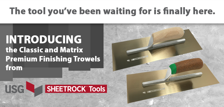 Sheetrock brand matrix trowles